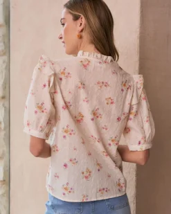 Polin et moi Maternidad|Blusas Y Camisas*Camisa Bordado Nati Crudo