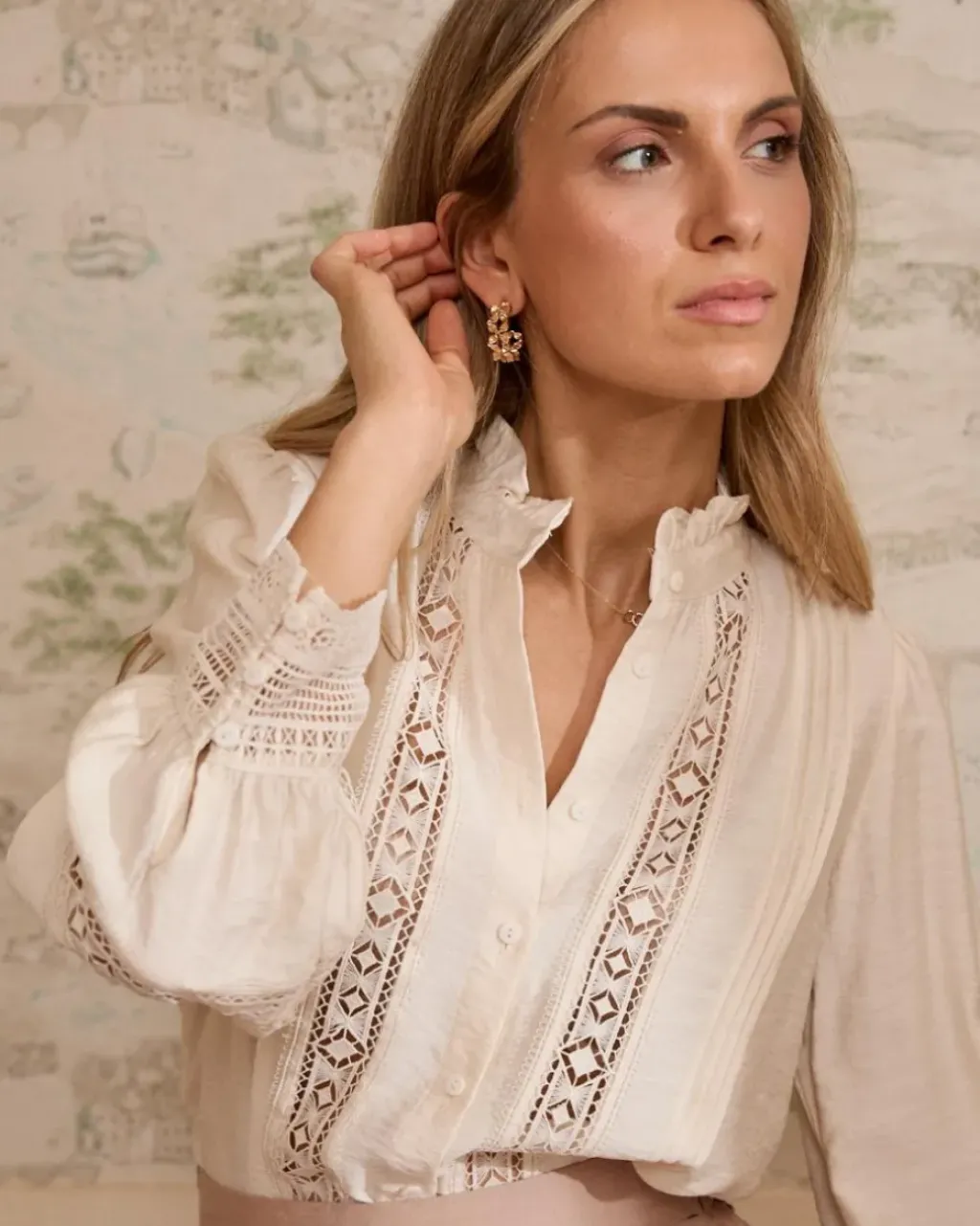 Polin et moi Maternidad|Blusas Y Camisas*Camisa Bordados Cassie Crudo