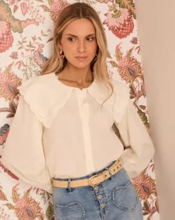 Polin et moi Maternidad|Blusas Y Camisas*Camisa Cuello Iris Crudo