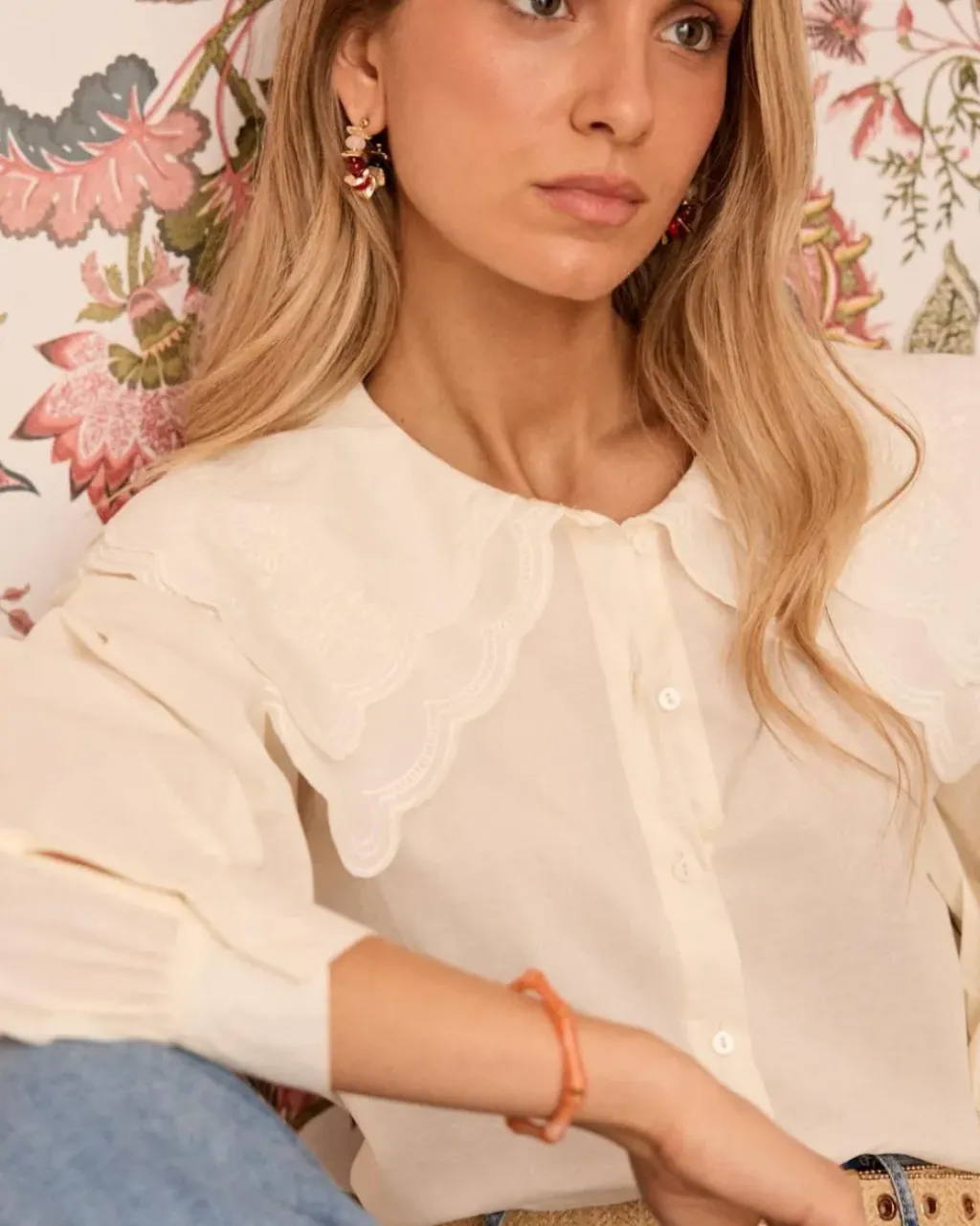 Polin et moi Maternidad|Blusas Y Camisas*Camisa Cuello Iris Crudo