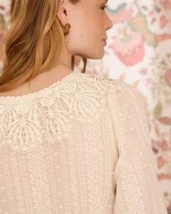 Polin et moi Maternidad|Blusas Y Camisas*Camisa Cuello Puntilla Pilar Crudo