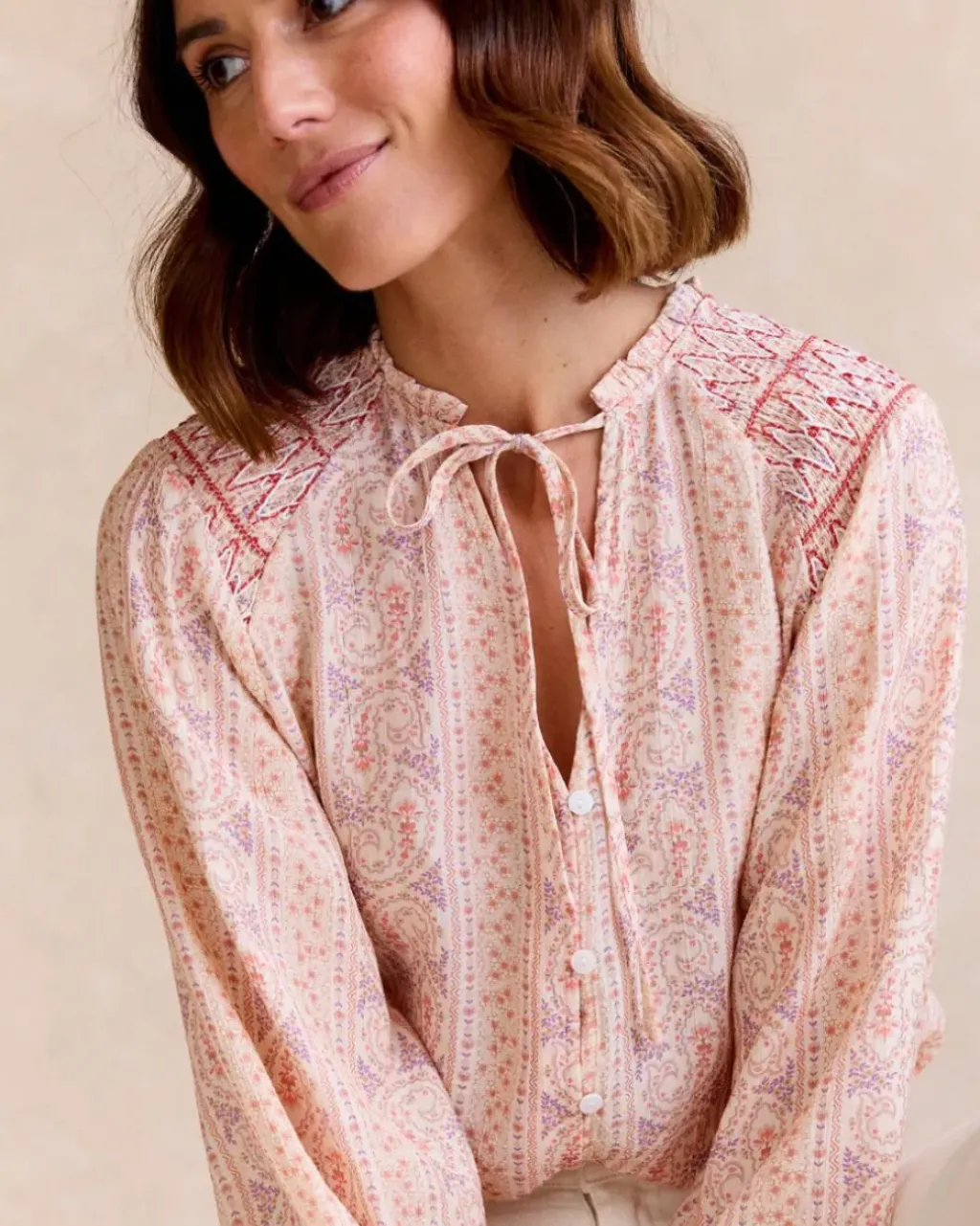 Polin et moi Maternidad|Blusas Y Camisas*Camisa Detalle Caroli Salmon