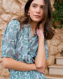 Polin et moi Maternidad|Blusas Y Camisas*Camisa Estampado Lirel Turquesa
