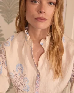 Polin et moi Maternidad|Blusas Y Camisas*Camisa Flores Eulalia Crudo