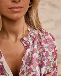 Polin et moi Maternidad|Blusas Y Camisas*Camisa Flores Rita Frambuesa