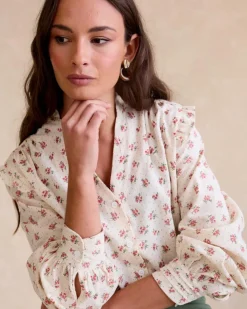 Polin et moi Maternidad|Blusas Y Camisas*Camisa Flores Runa Crudo