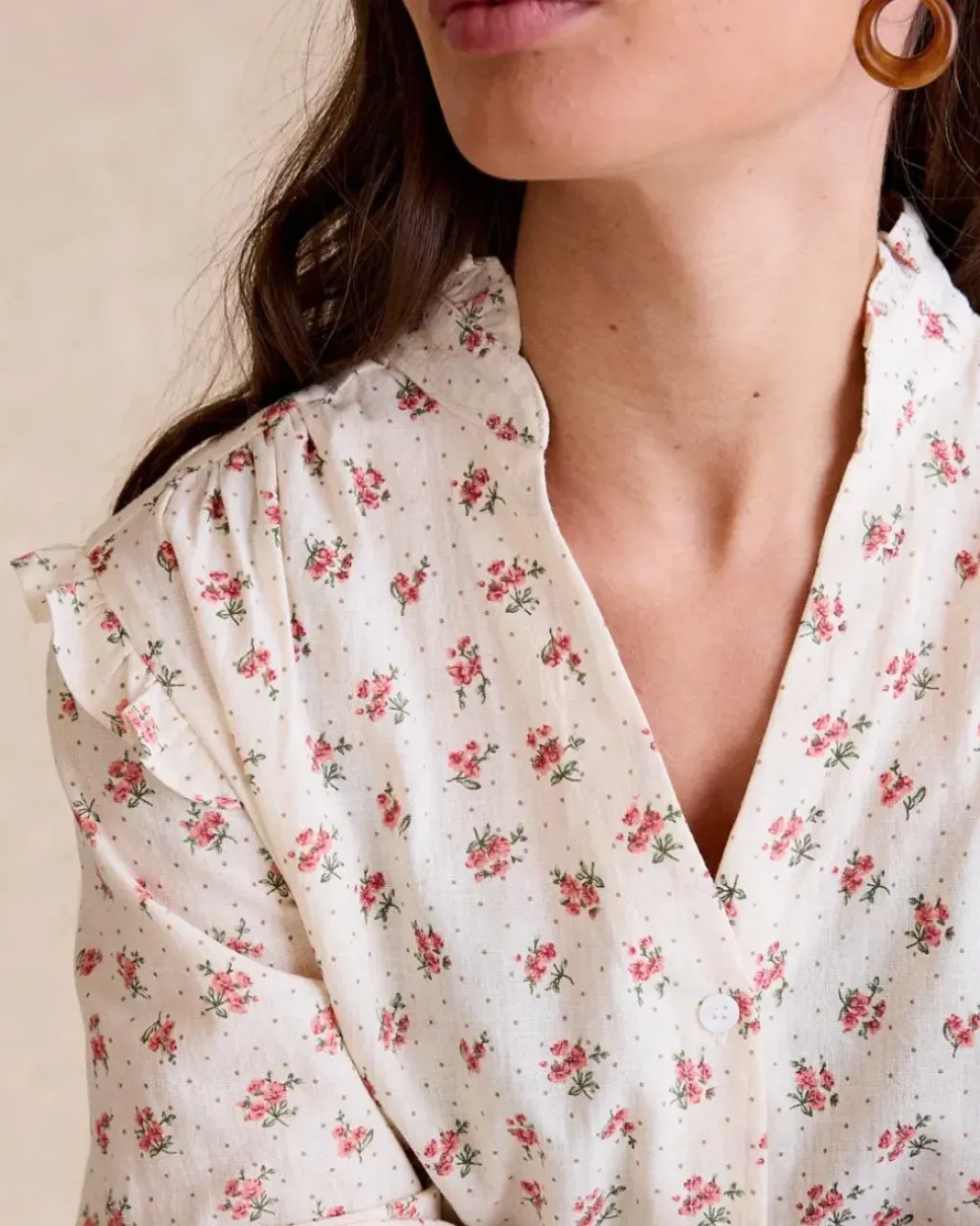 Polin et moi Maternidad|Blusas Y Camisas*Camisa Flores Runa Crudo