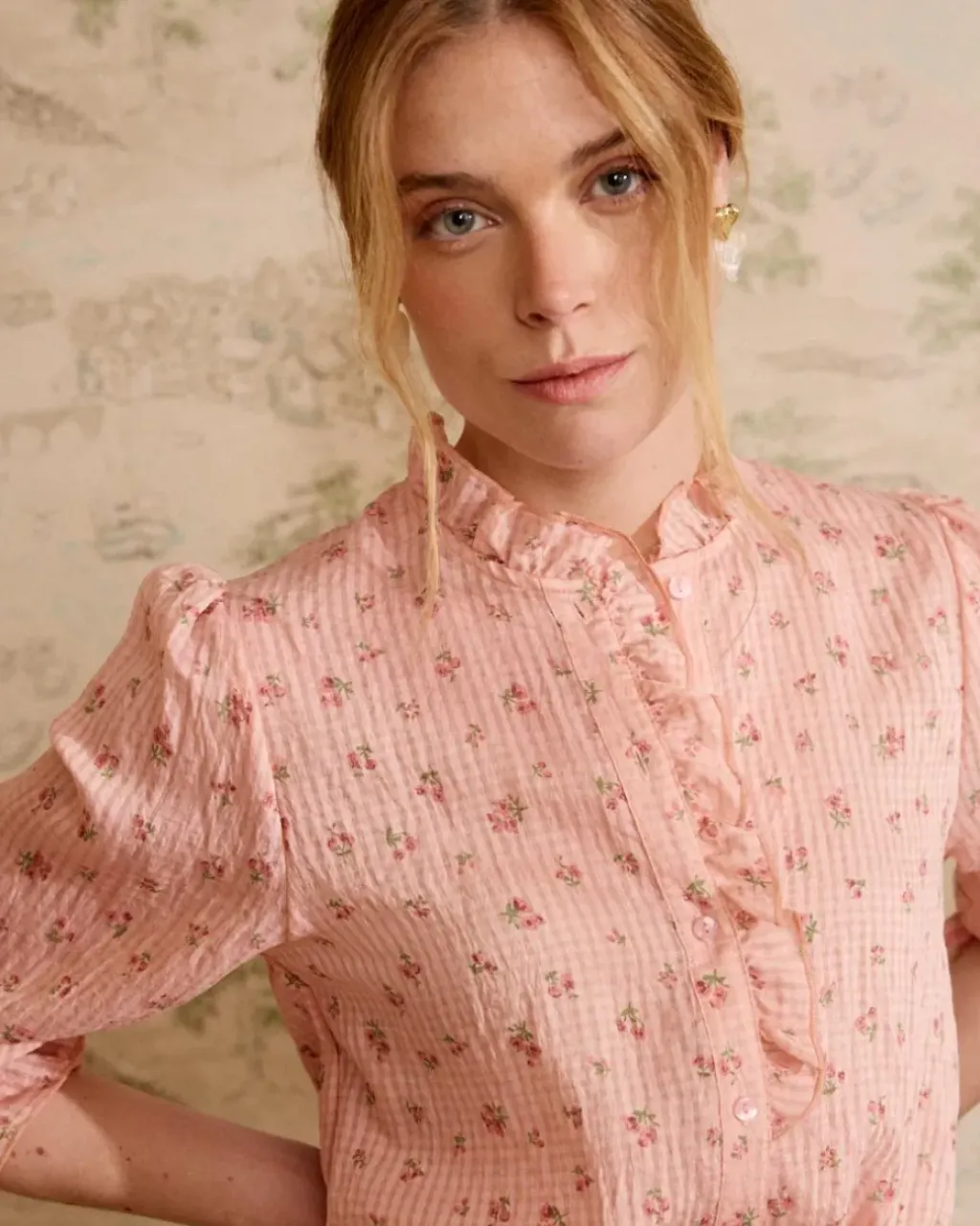 Polin et moi Maternidad|Blusas Y Camisas*Camisa Flores Selvina Nude