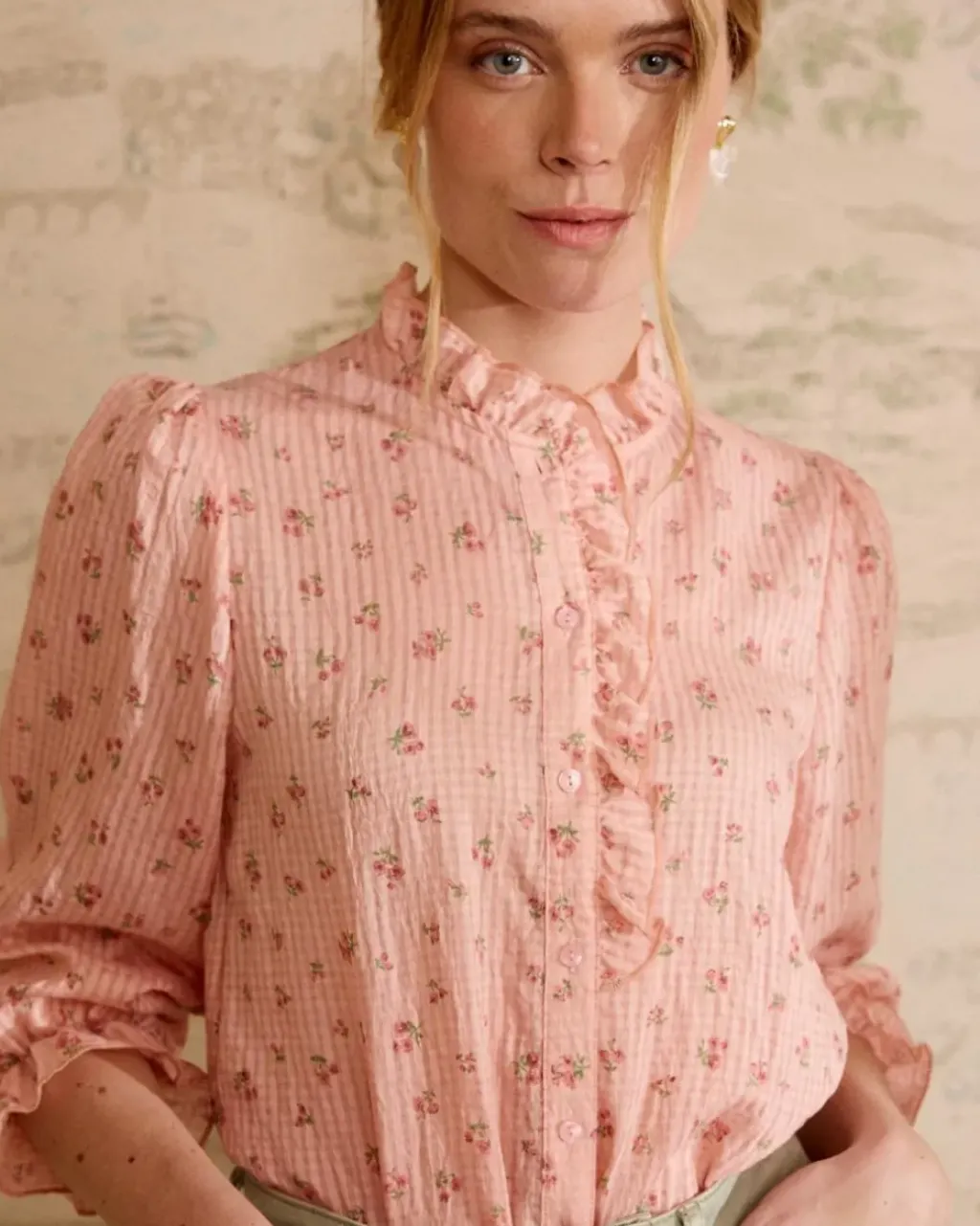 Polin et moi Maternidad|Blusas Y Camisas*Camisa Flores Selvina Nude
