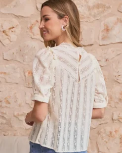 Polin et moi Blusas Y Camisas*Camisa Flores Valen Crudo