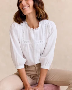 Polin et moi Maternidad|Blusas Y Camisas*Camisa Mangas Tulipa BLANCO