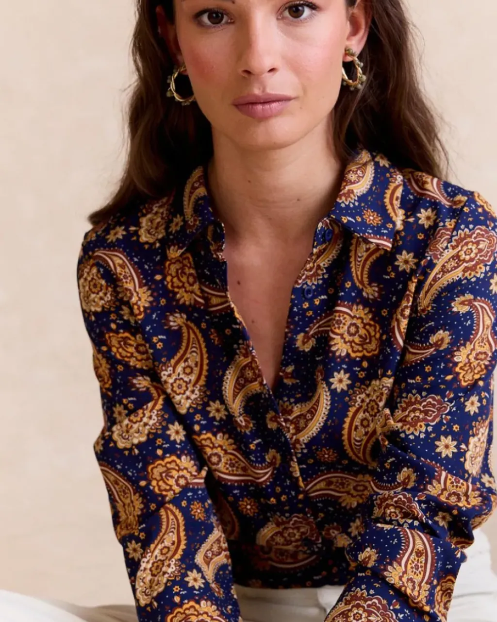 Polin et moi Maternidad|Blusas Y Camisas*Camisa Paisley Gabri Marino