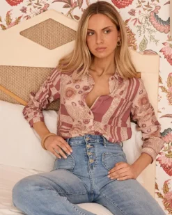Polin et moi Maternidad|Blusas Y Camisas*Camisa Patchwork Nimue MALVA
