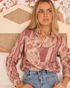 Polin et moi Maternidad|Blusas Y Camisas*Camisa Patchwork Nimue MALVA