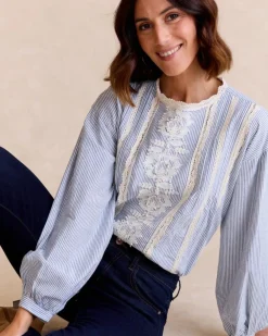 Polin et moi Blusas Y Camisas*Camisa Rayas Simona Celeste