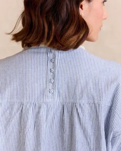 Polin et moi Blusas Y Camisas*Camisa Rayas Simona Celeste
