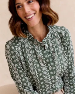Polin et moi Maternidad|Blusas Y Camisas*Camisa Volante Aurora verdebosque