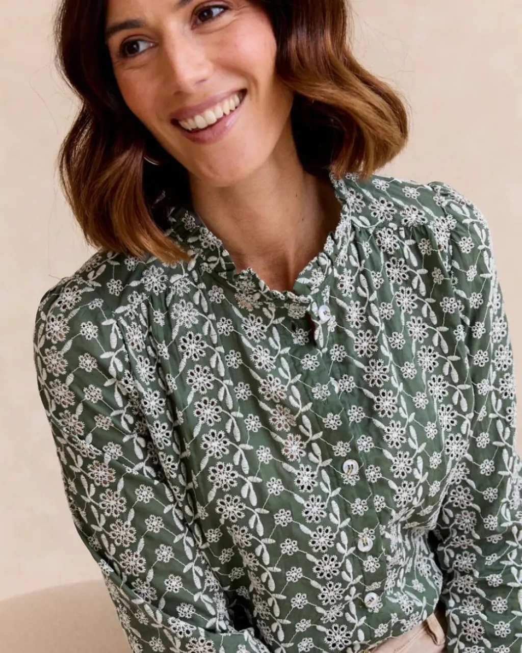 Polin et moi Maternidad|Blusas Y Camisas*Camisa Volante Aurora verdebosque