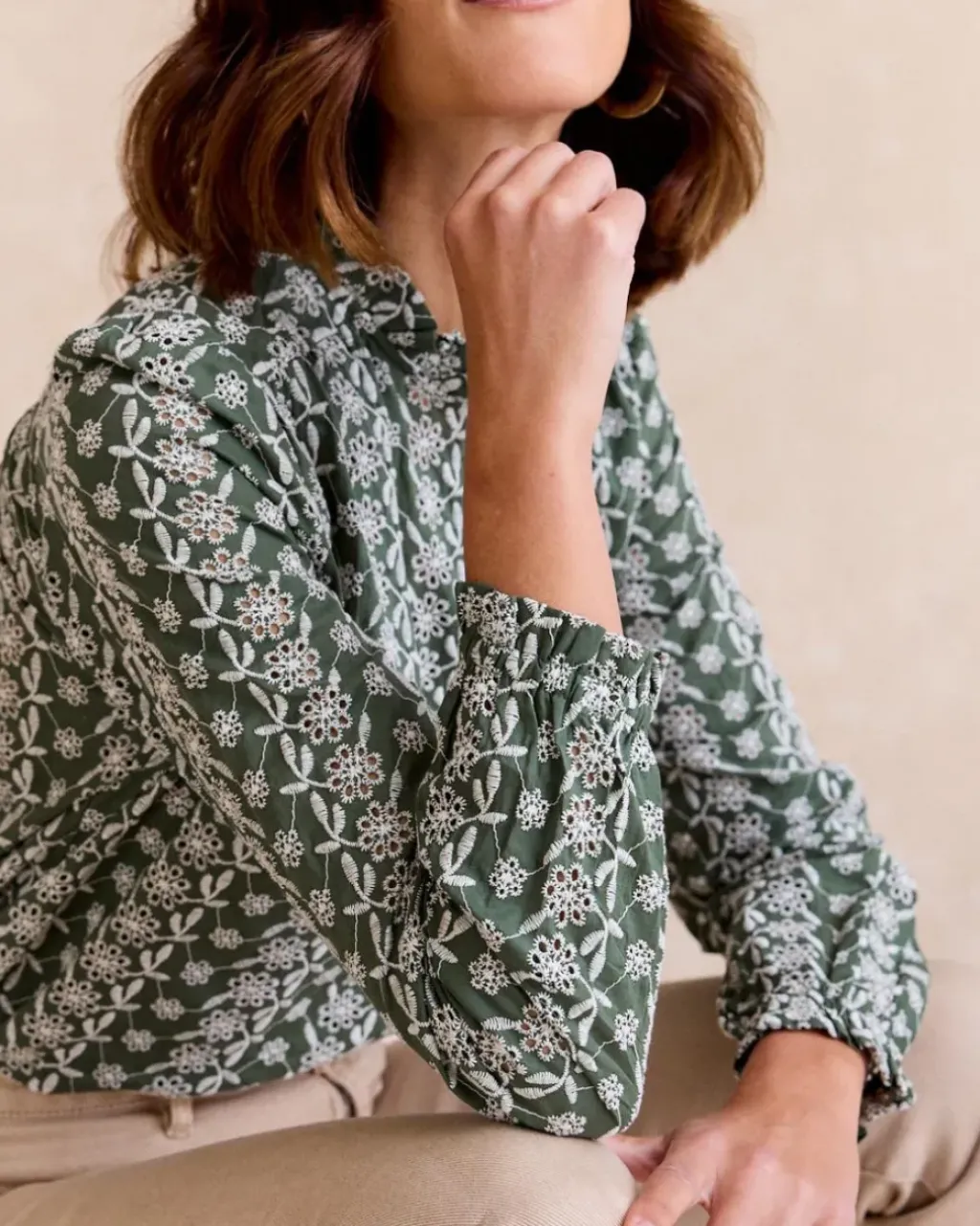 Polin et moi Maternidad|Blusas Y Camisas*Camisa Volante Aurora verdebosque