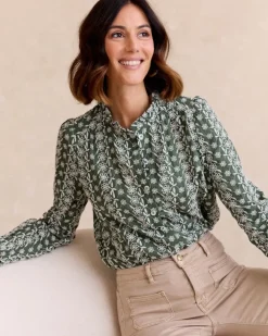 Polin et moi Maternidad|Blusas Y Camisas*Camisa Volante Aurora verdebosque