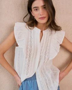 Polin et moi Maternidad|Blusas Y Camisas*Camisa Volante Ish blanco