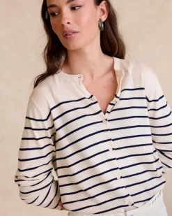 Polin et moi Punto|Cardigans Y Jerseis*Cardigan Rayas Dirunia Crudo