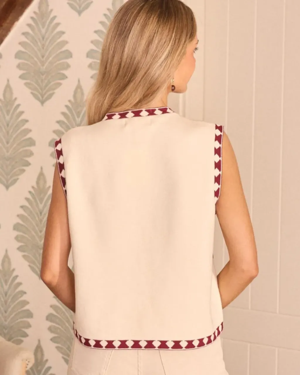 Polin et moi Maternidad|Blazer Y Cazadoras*Chaleco Estampado Zelinda Crudo