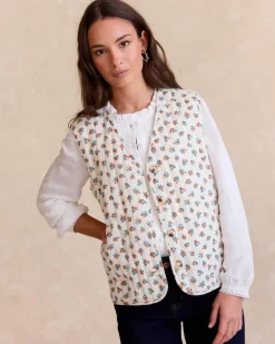 Polin et moi Blazer Y Cazadoras*Chaleco Flores Alina Crudo