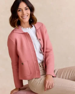 Polin et moi Blazer Y Cazadoras|Punto*Chaqueta Corta Rosa