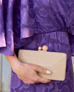 Polin et moi Bolsos*Clutch Rafia Dione Arena