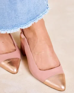 Polin et moi Zapatos De Tacón*Destalonado Punta Teyla Rosa