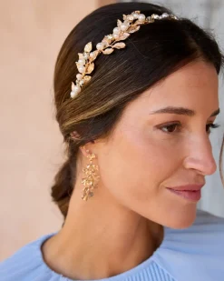 Polin et moi Complementos De Pelo*Diadema Hojas Cretia Oro