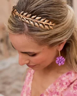 Polin et moi Complementos De Pelo*Diadema Hojas Daria Oro