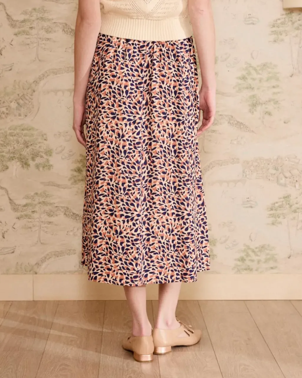 Polin et moi Maternidad|Faldas*Falda Estampada Con Botones Lita Nude