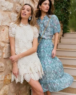 Polin et moi Faldas*Falda Estampado Kalli Turquesa