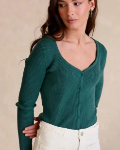 Polin et moi Punto|Cardigans Y Jerseis*Jersey Punto Verda VerdeManzana