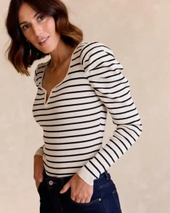 Polin et moi Punto|Cardigans Y Jerseis*Jersey Rayas Lupita Crudo
