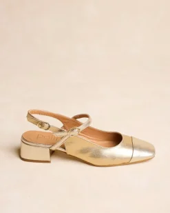 Polin et moi Zapatos De Tacón*Mary Jane Elbia Oro