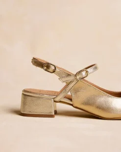 Polin et moi Zapatos De Tacón*Mary Jane Elbia Oro