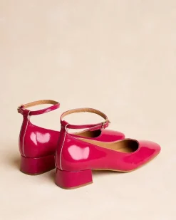 Polin et moi Zapatos De Tacón*Mary Jane Frambuesa