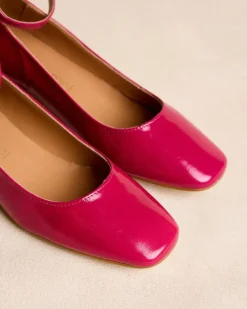 Polin et moi Zapatos De Tacón*Mary Jane Frambuesa