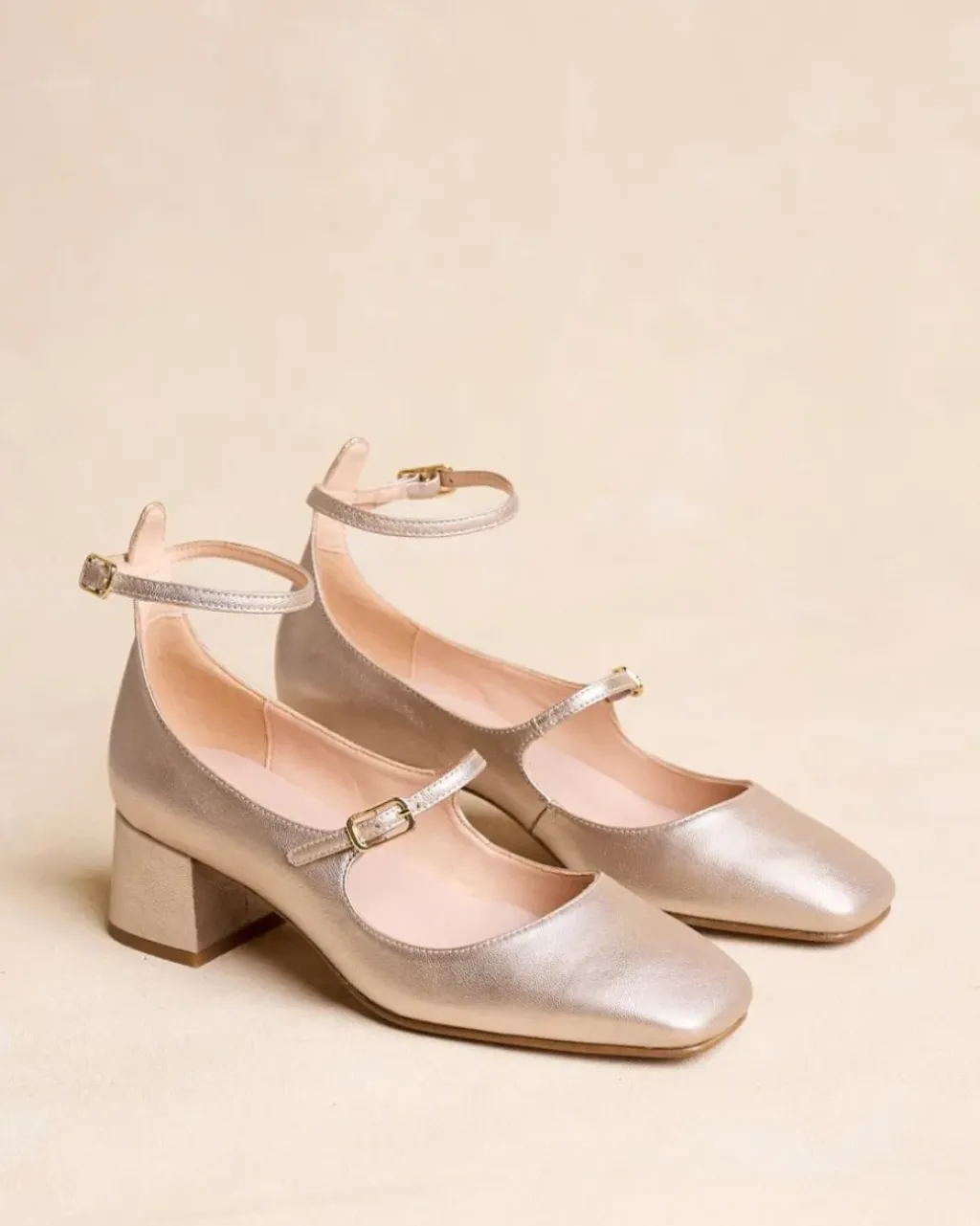 Polin et moi Zapatos De Tacón*Mary Jane Ilia plata
