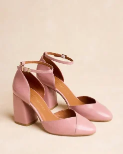Polin et moi Zapatos De Tacón*Mary Jane Marina Nude