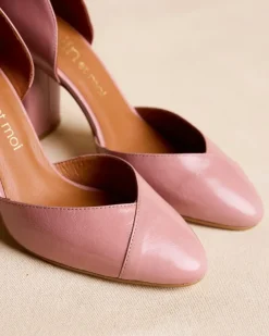 Polin et moi Zapatos De Tacón*Mary Jane Marina Nude