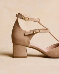 Polin et moi Zapatos De Tacón*Mary Jane Tiras Arianna BEIGE