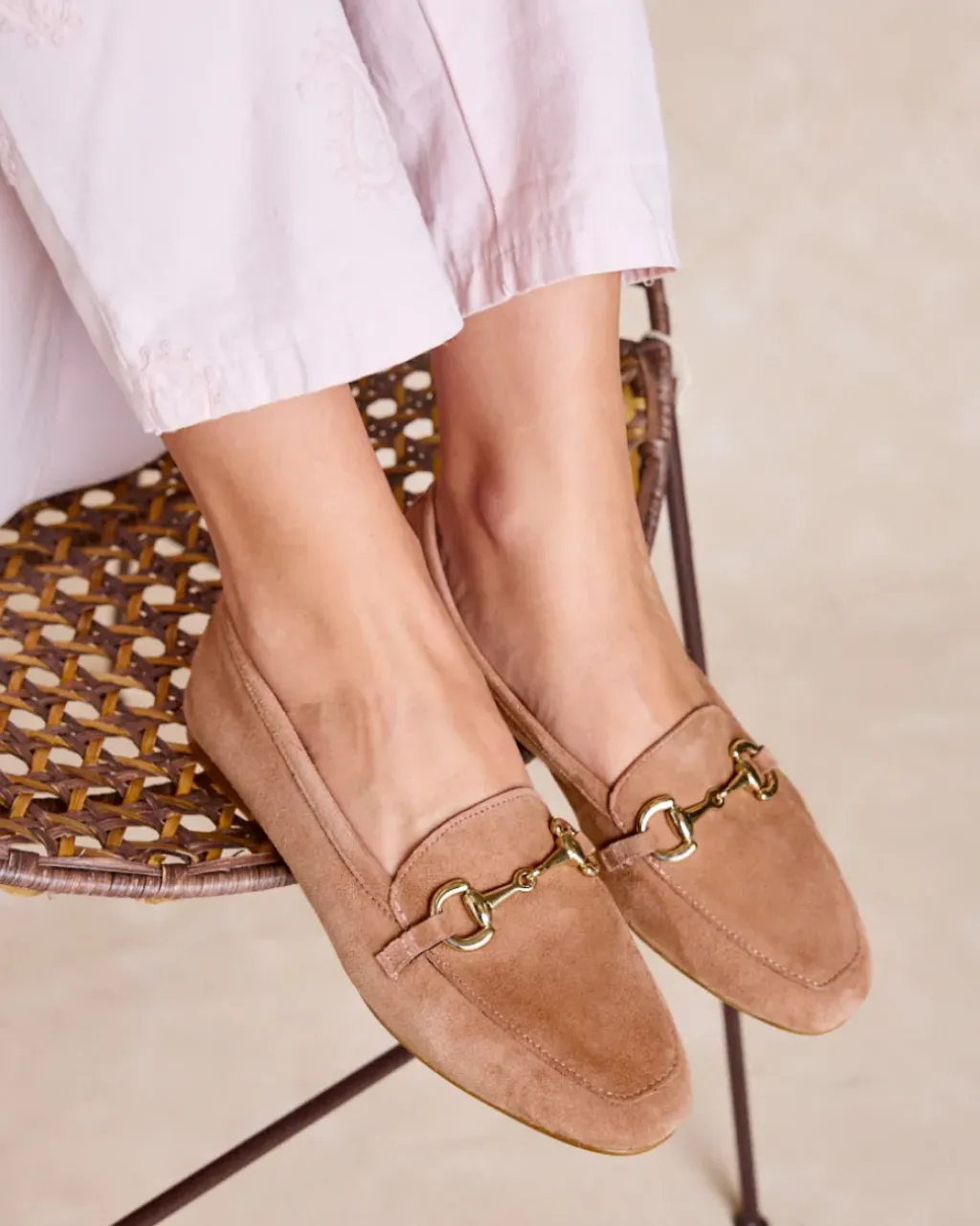 Polin et moi Mocasines*Mocasín Estribo Carlota CAMEL