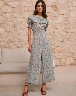 Polin et moi Vestidos Y Monos*Mono Volante Grace Turquesa