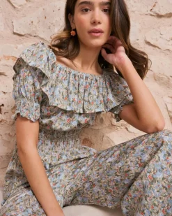 Polin et moi Vestidos Y Monos*Mono Volante Grace Turquesa