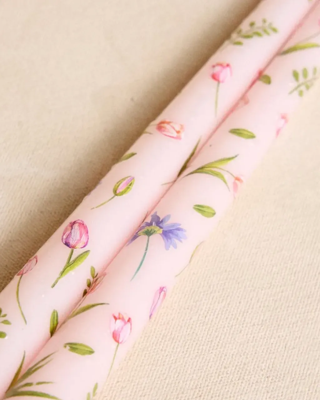 Polin et moi Home*Pack Velas Flores Gilvia Rosa