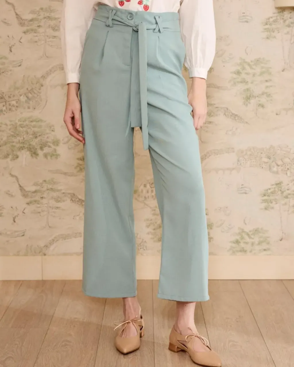 Polin et moi Pantalones*Pantalón Lazada Quelina Verdeagua